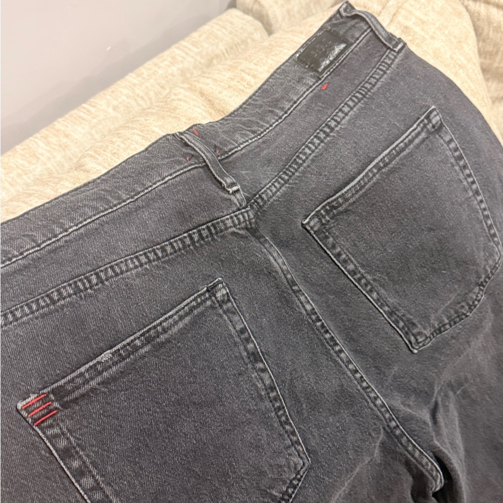90’s Bootcut Denim Jeans with Red Stitching